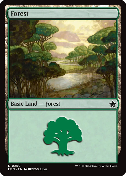 Forest (0280) [Foundations] - MTG Single