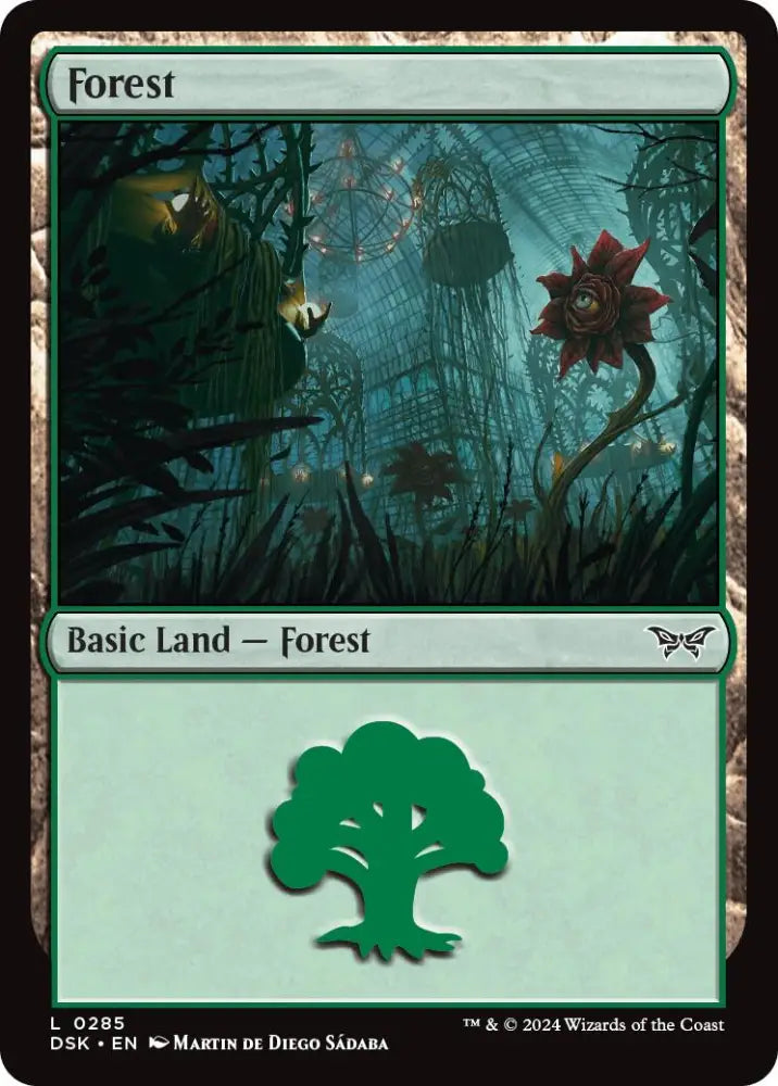 Forest (0285) [Duskmourn: House of Horror] - MTG Single