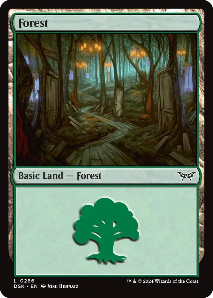 Forest (0286) [Duskmourn: House of Horror] - MTG Single