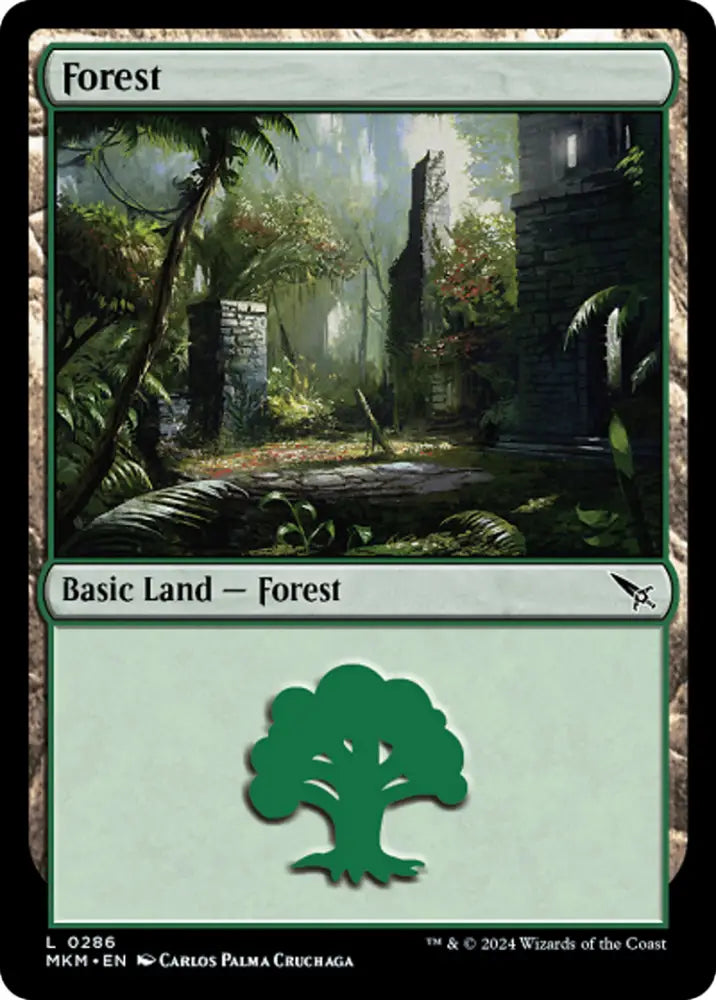 Forest (0286) [Murders at Karlov Manor] - MTG Single