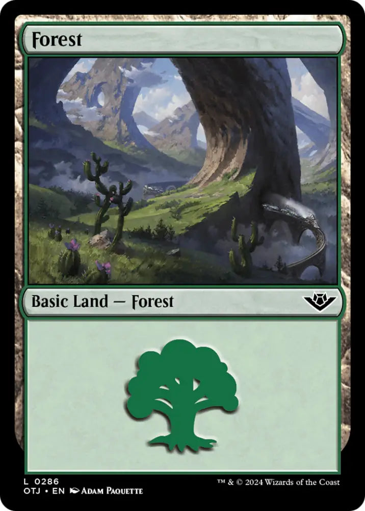 Forest (0286) [Outlaws of Thunder Junction] - MTG Single