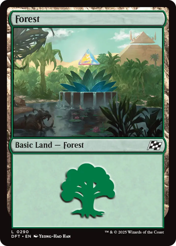 Forest (0290) [Aetherdrift] - MTG Single