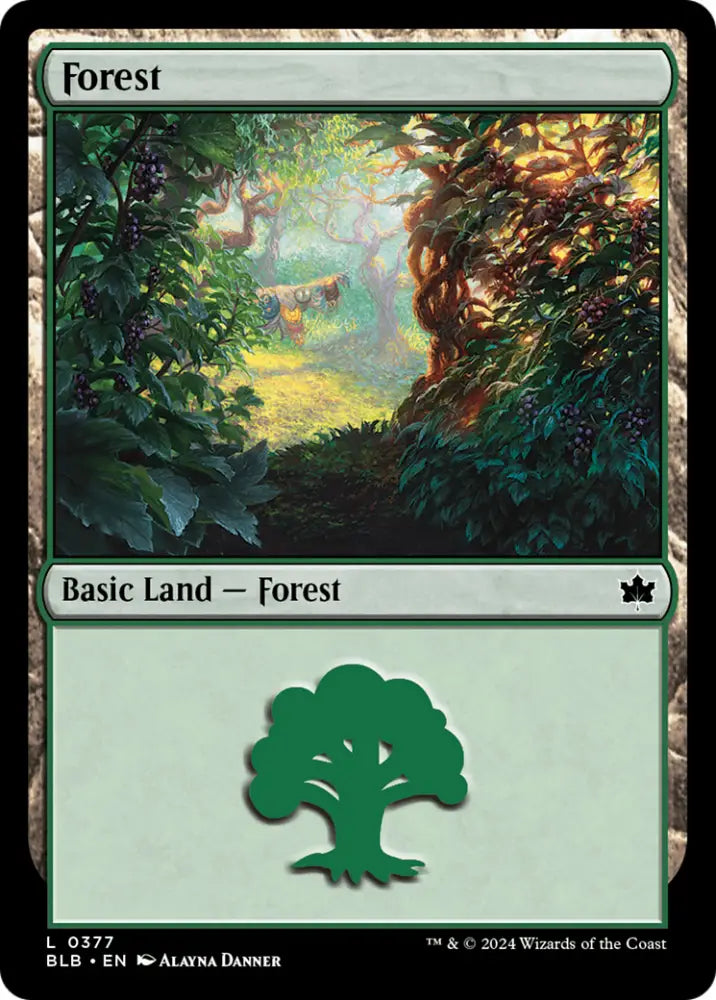 Forest (0377) [Bloomburrow] - MTG Single