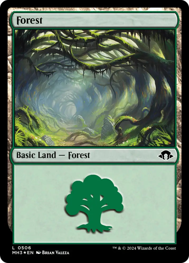 Forest (0506) (Ripple Foil) [Modern Horizons 3] - MTG Single