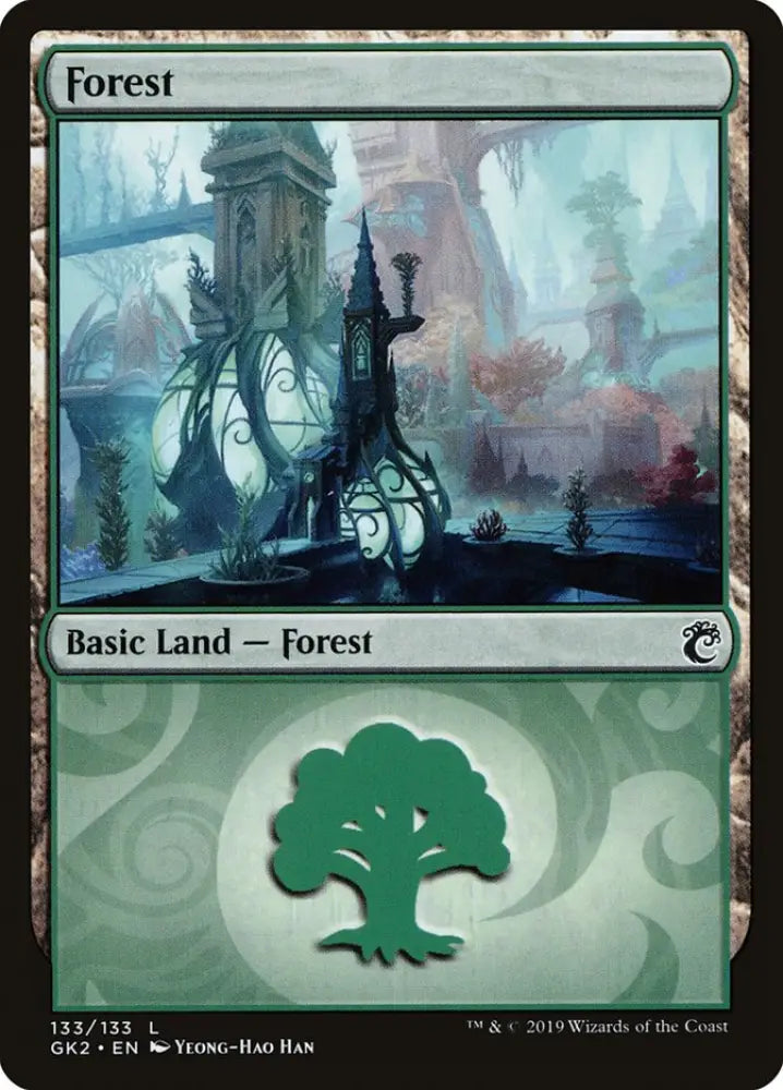 Forest (133) [Ravnica Allegiance Guild Kit] - MTG Single