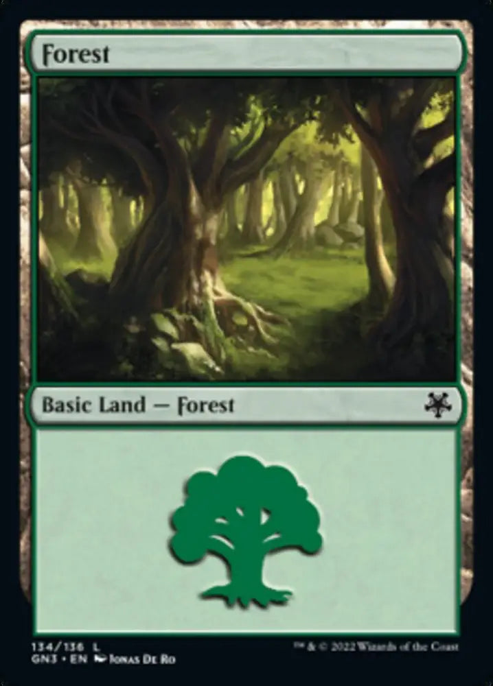 Forest (134) [Game Night: Free-for-All] - MTG Single