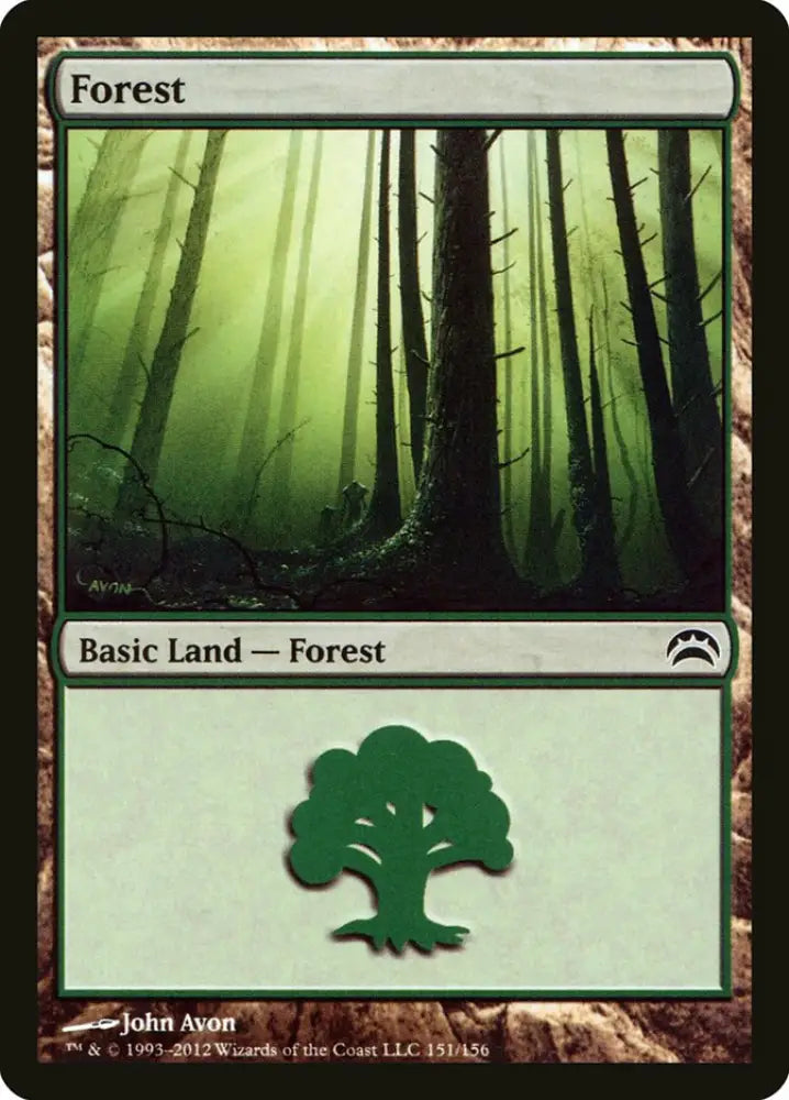 Forest (151) [Planechase 2012] - MTG Single