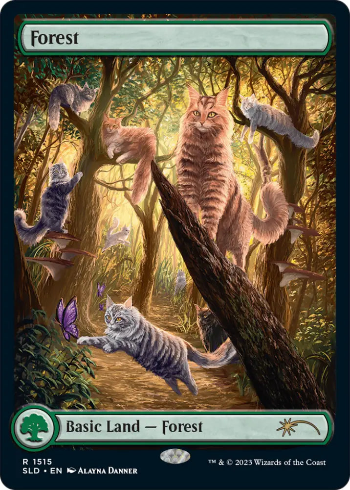 Forest (1515) [Secret Lair Commander Deck: Raining Cats and Dogs] - MTG Single