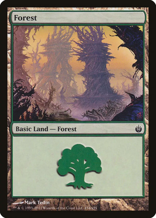 Forest (154) [Mirrodin Besieged] - MTG Single
