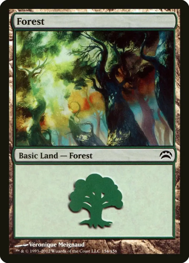 Forest (154) [Planechase 2012] - MTG Single