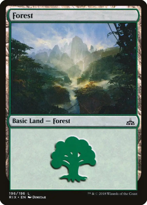 Forest (196) [Rivals of Ixalan] - MTG Single
