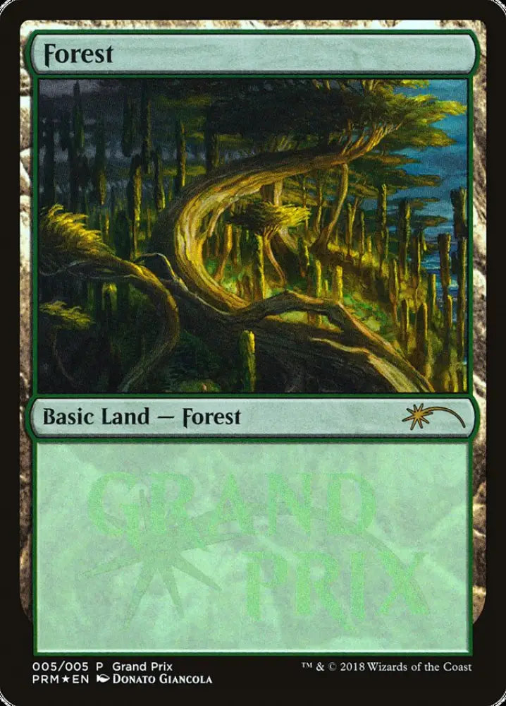 Forest (2018f) [Grand Prix Promos] - MTG Single