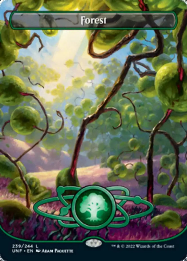 Forest (239) (Planetary Space-ic Land) [Unfinity] - MTG Single