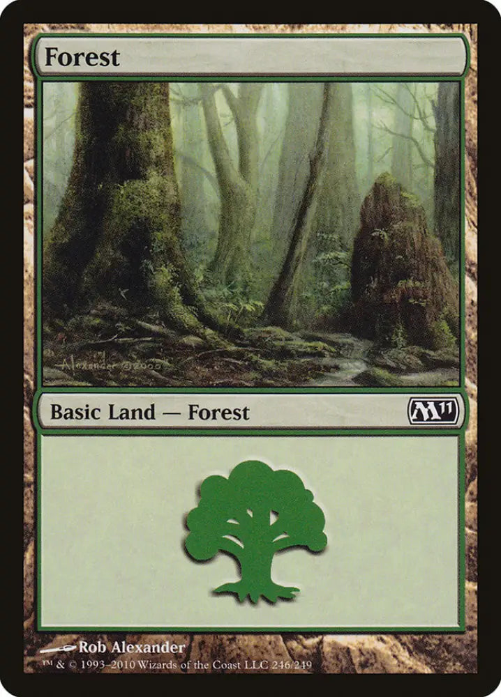 Forest (246) [Magic 2011] - MTG Single