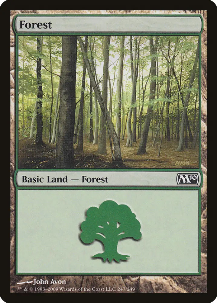 Forest (247) [Magic 2010] - MTG Single