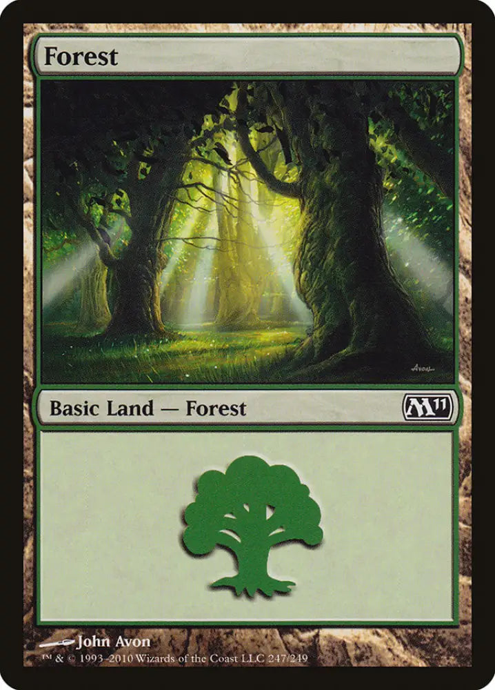 Forest (247) [Magic 2011] - MTG Single