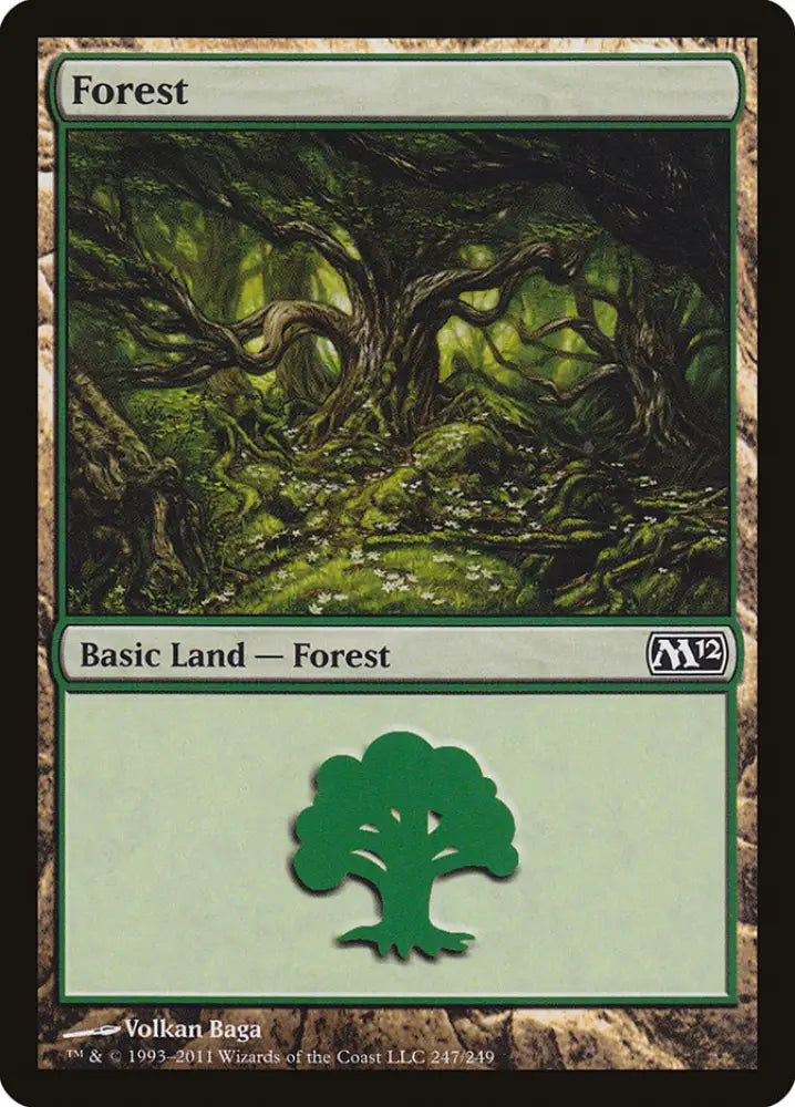 Forest (247) [Magic 2012] - MTG Single