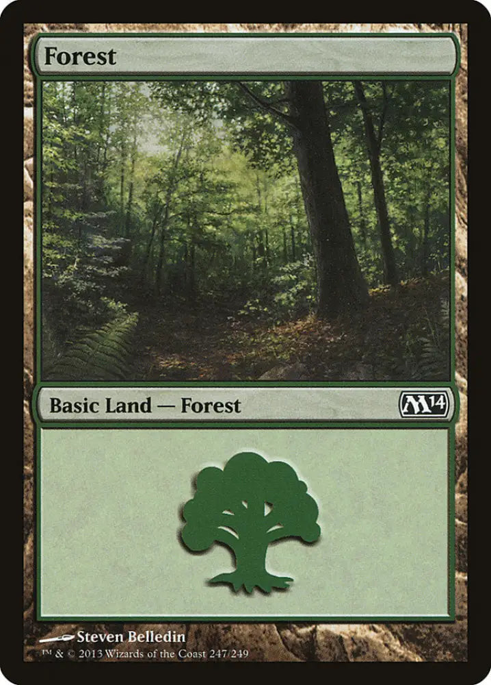 Forest (247) [Magic 2014] - MTG Single