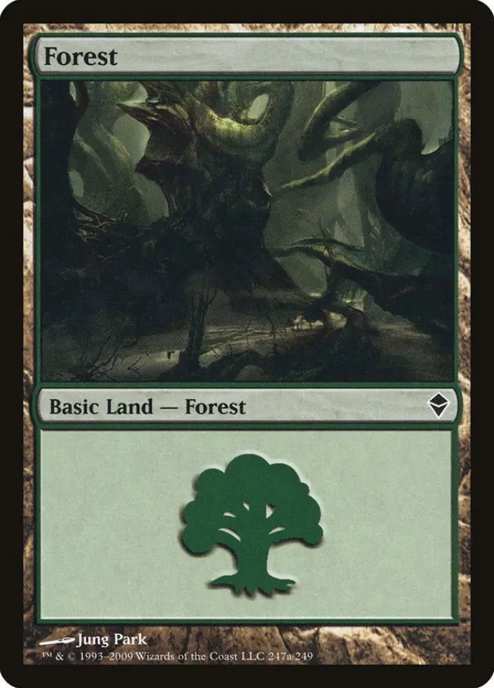 Forest (247a) [Zendikar] - MTG Single