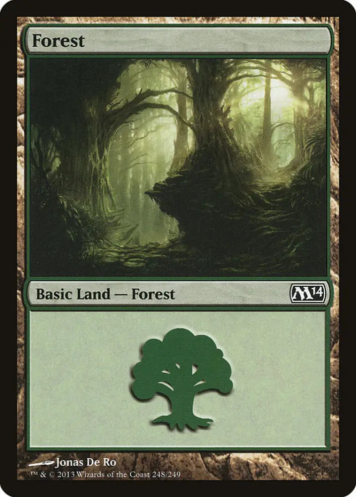 Forest (248) [Magic 2014] - MTG Single