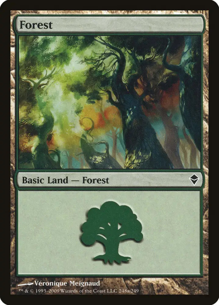 Forest (248a) [Zendikar] - MTG Single