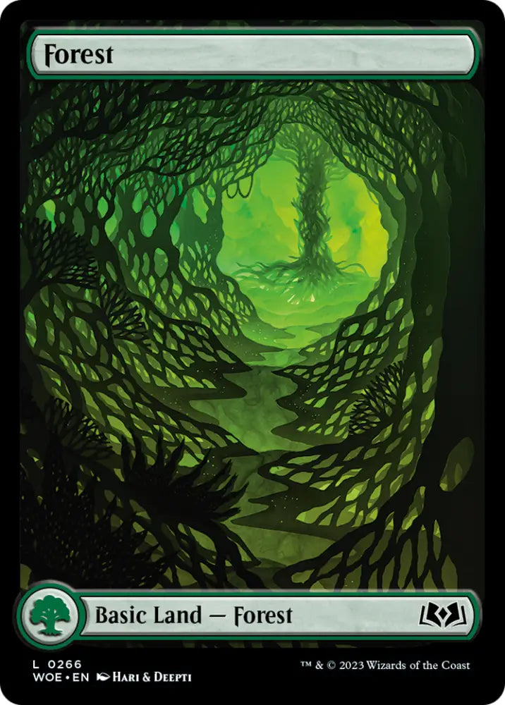 Forest (266) (Full-Art) [Wilds of Eldraine] - MTG Single
