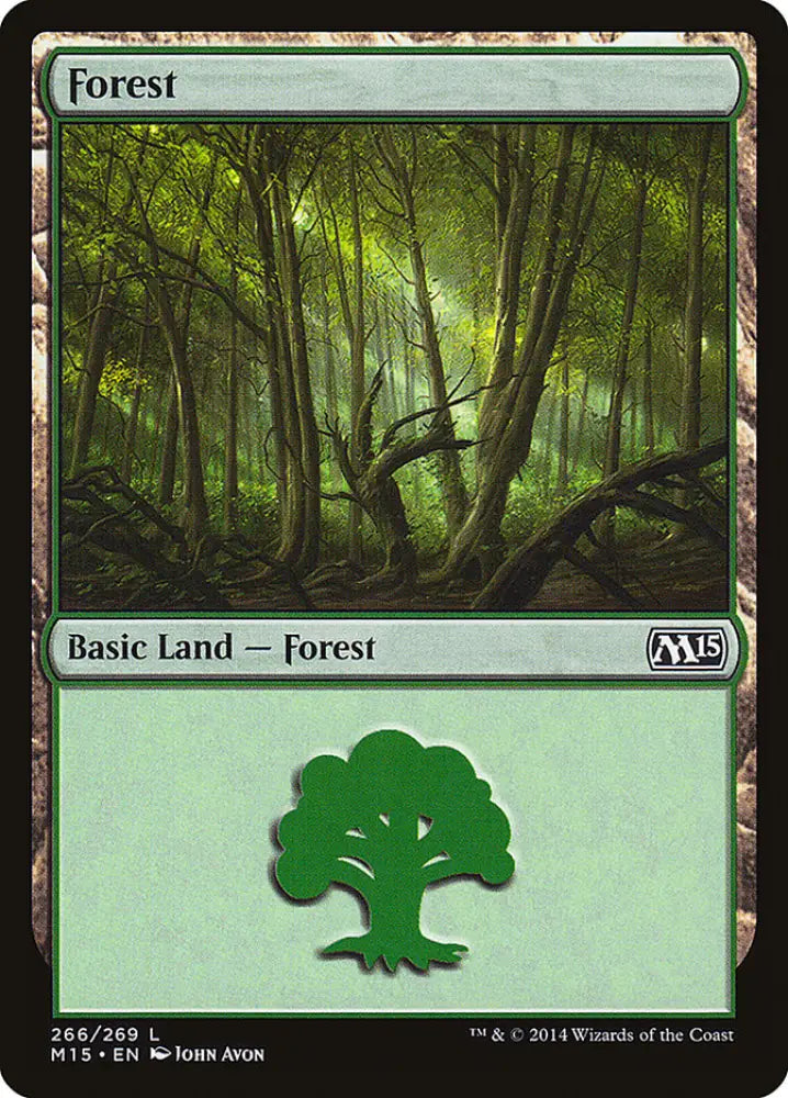 Forest (266) [Magic 2015] - MTG Single