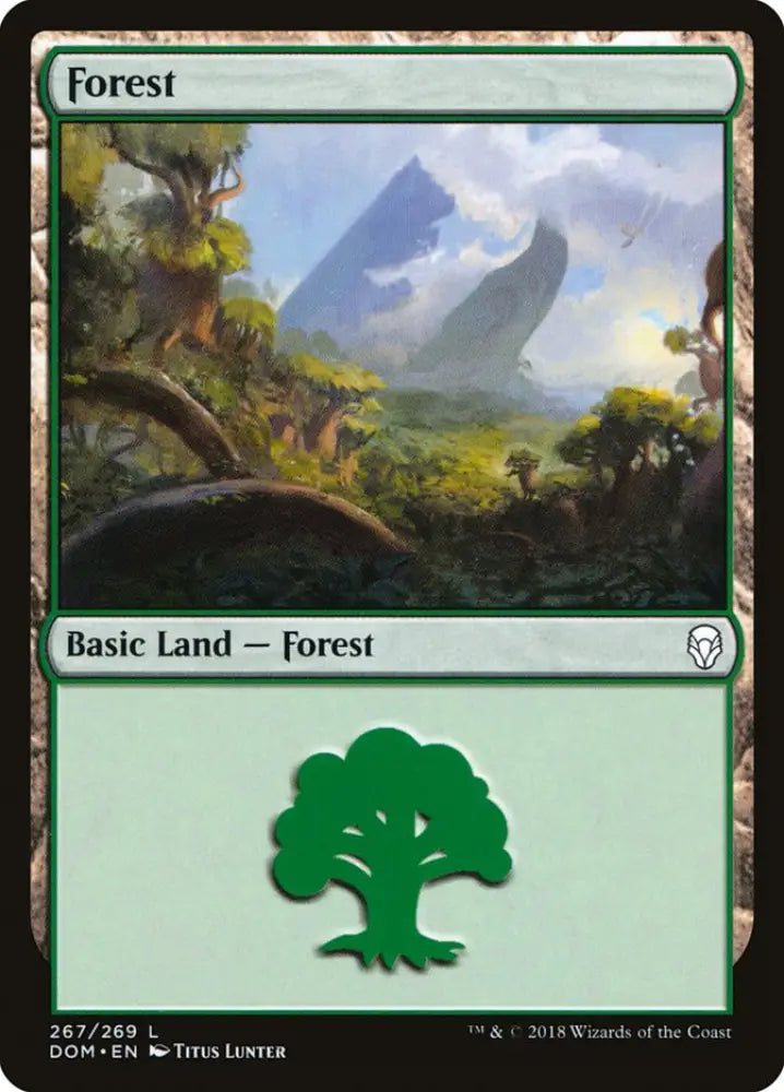 Forest (267) [Dominaria] - MTG Single