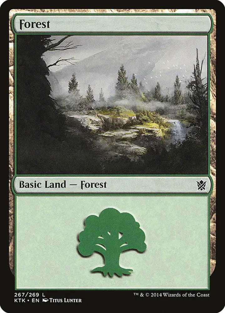 Forest (267) [Khans of Tarkir] - MTG Single