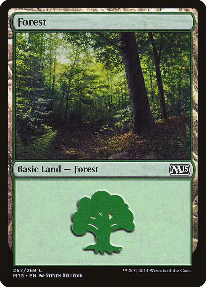 Forest (267) [Magic 2015] - MTG Single