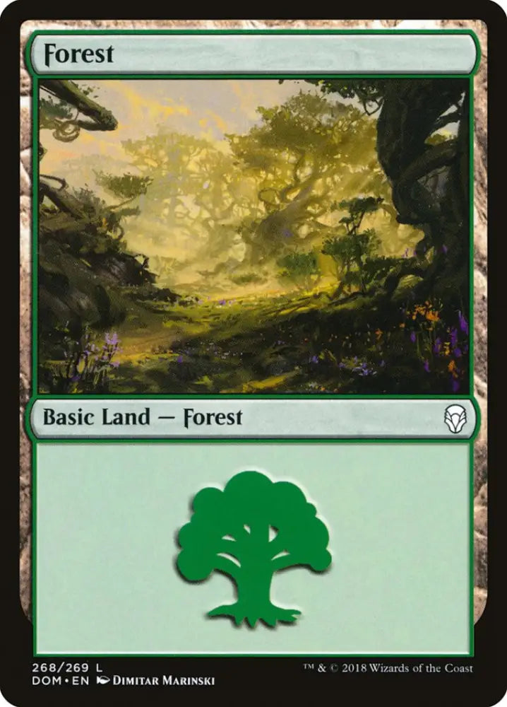 Forest (268) [Dominaria] - MTG Single