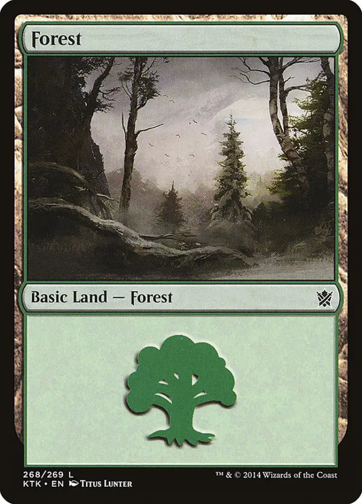 Forest (268) [Khans of Tarkir] - MTG Single