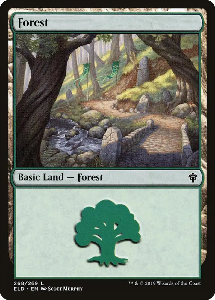 Forest (268) [Throne of Eldraine] - MTG Single