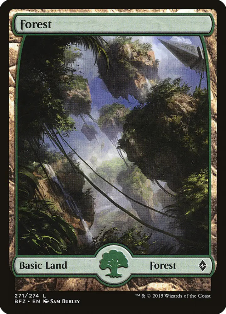 Forest (271) (Full Art) [Battle for Zendikar] - MTG Single