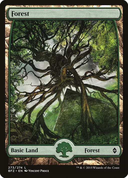 Forest (273) (Full Art) [Battle for Zendikar] - MTG Single