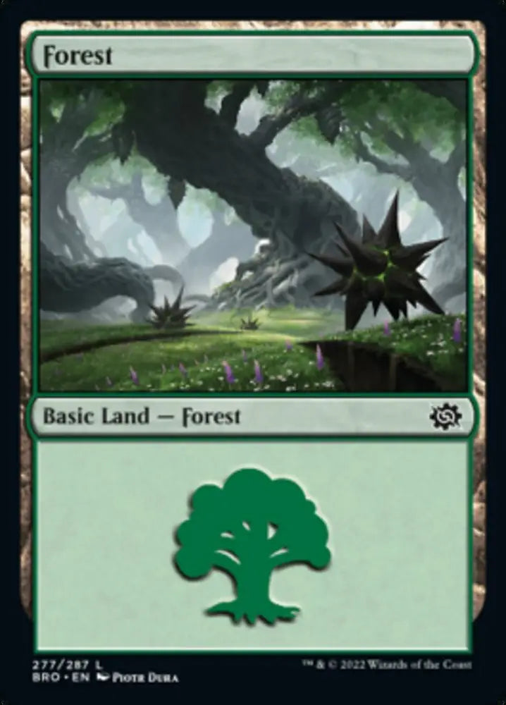 Forest (277) [The Brothers’ War] - MTG Single