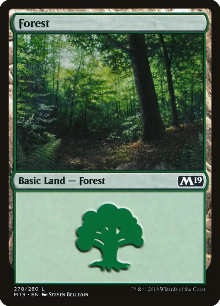 Forest (278) [Core Set 2019] - MTG Single