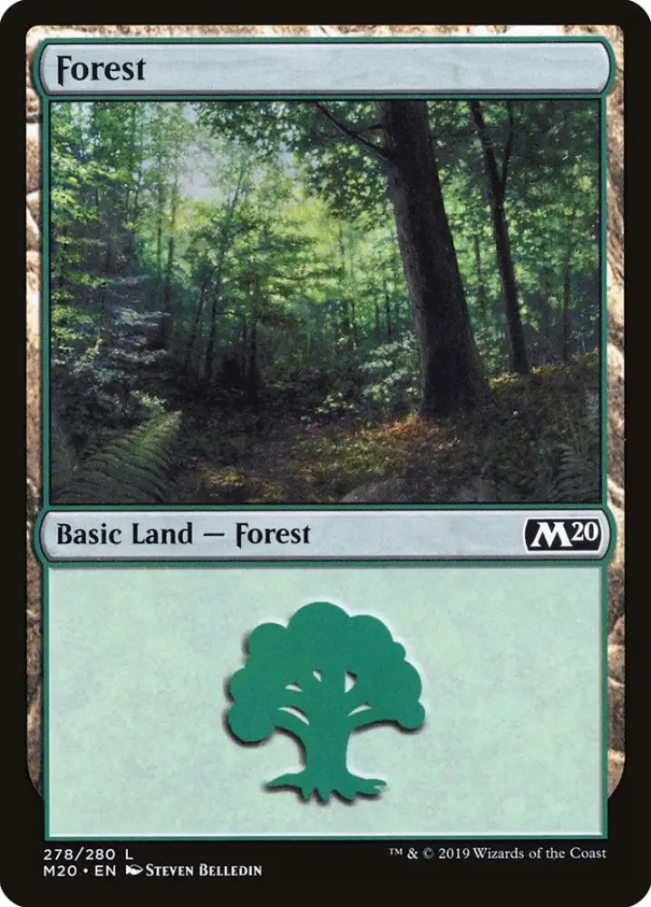 Forest (278) [Core Set 2020] - MTG Single