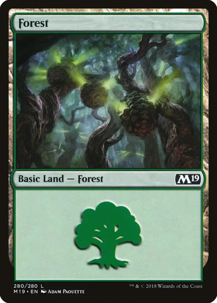 Forest (280) [Core Set 2019] - MTG Single