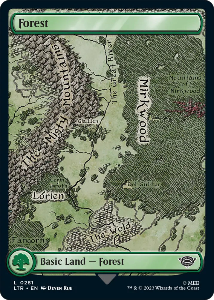 Forest (281) [The Lord of the Rings: Tales of Middle-Earth] - MTG Single