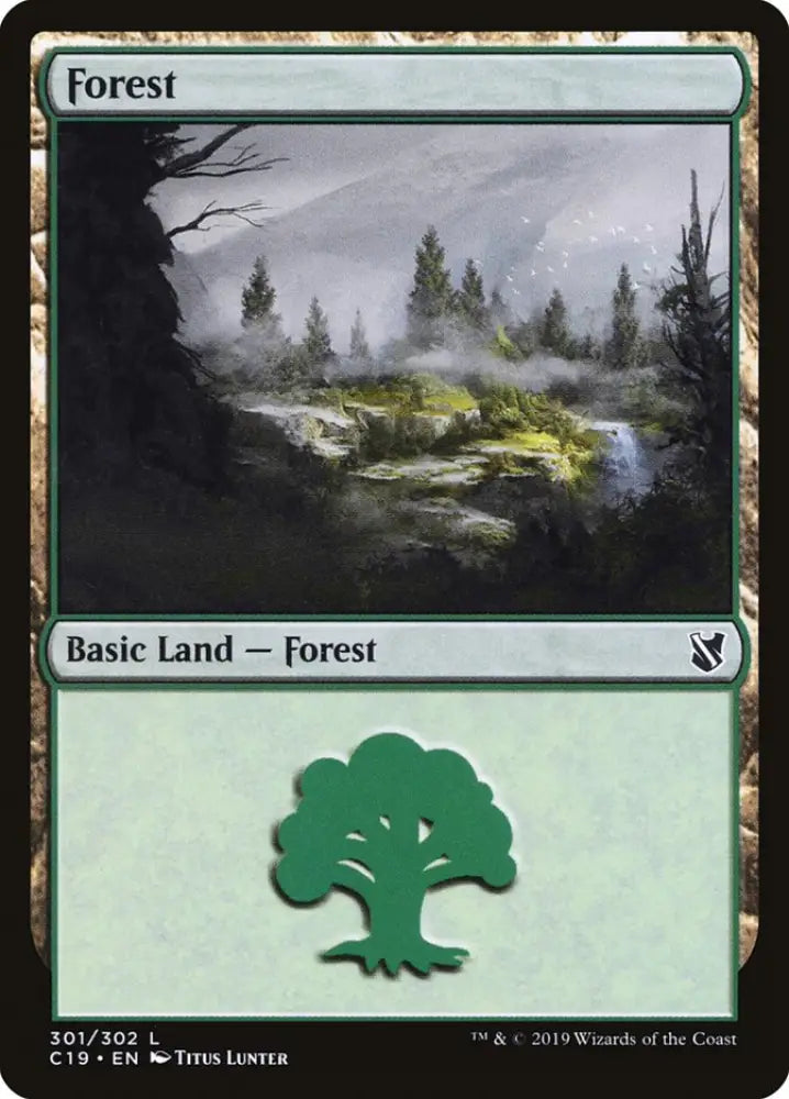 Forest (301) [Commander 2019] - MTG Single