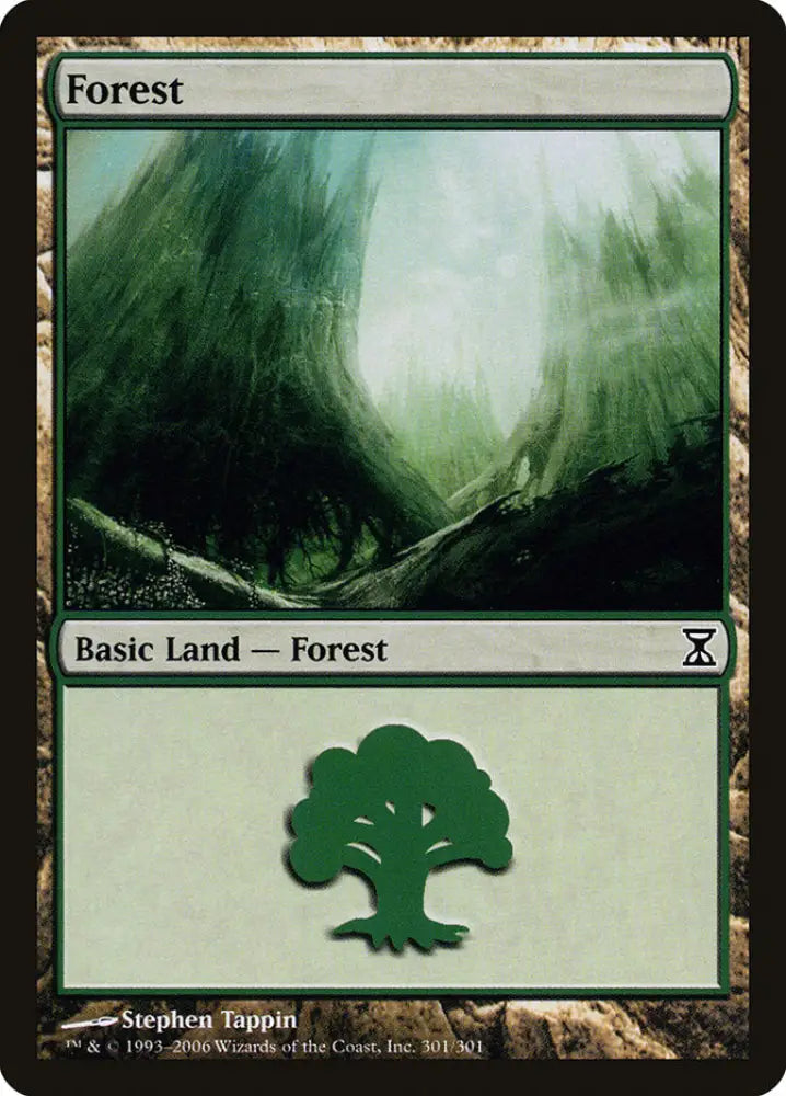 Forest (301) [Time Spiral] - MTG Single
