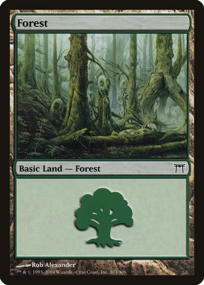 Forest (303) [Champions of Kamigawa] - MTG Single