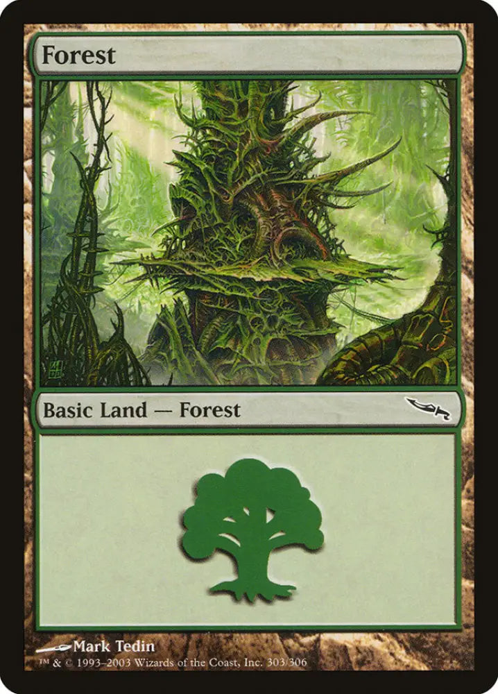 Forest (303) [Mirrodin] - MTG Single
