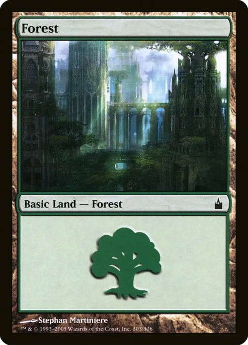 Forest (303) [Ravnica: City of Guilds] - MTG Single