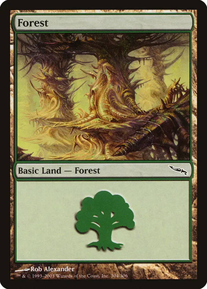 Forest (304) [Mirrodin] - MTG Single
