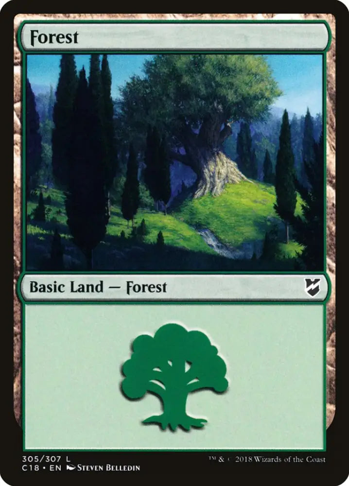 Forest (305) [Commander 2018] - MTG Single