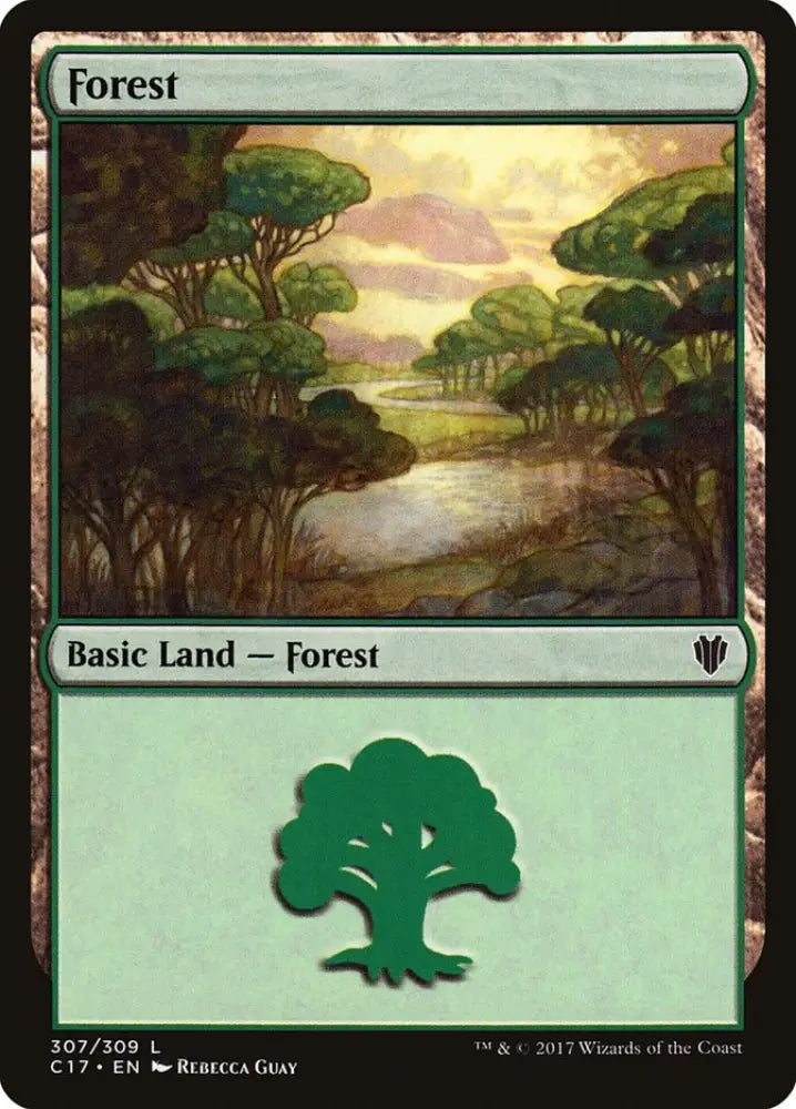 Forest (307) [Commander 2017] - MTG Single