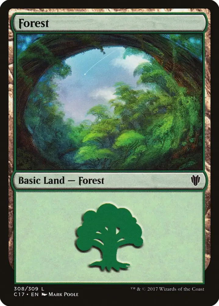 Forest (308) [Commander 2017] - MTG Single