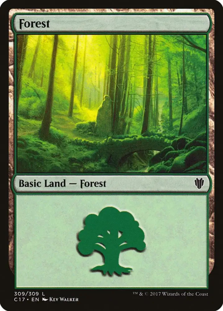 Forest (309) [Commander 2017] - MTG Single